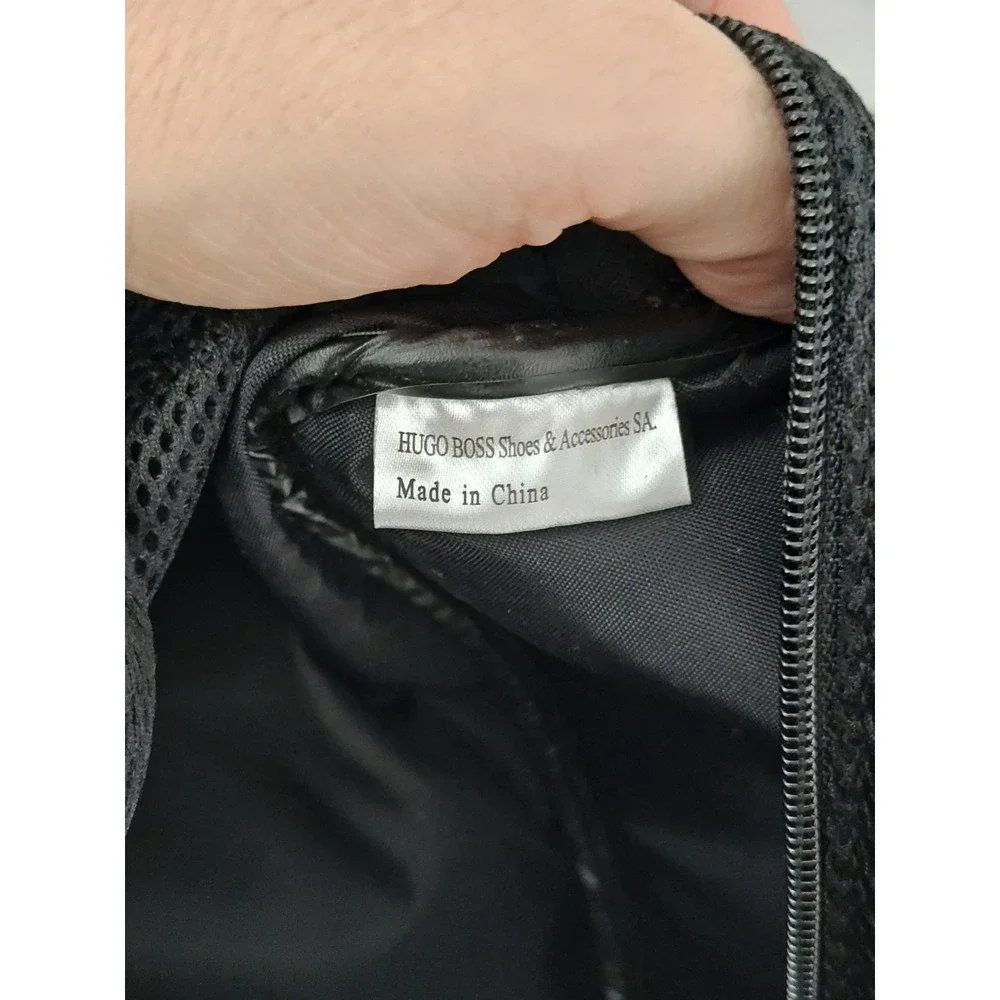 Hugo Boss Black Vented Zip Up Men's Golf Dress Shoe Travel Bag‎ Up to Size 13